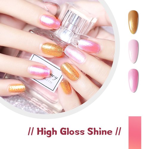 JODSONE Gel Nail Polish Starter Set Ribbon Glitter Summer Light Winter Dark Glossy 36-Piece Multi-color Gel Nail Polish Set