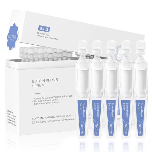 Ectoin Hydrating Repair Facial Serum Ampoule - Deep Moisture & Anti-Aging Formula | 30 Single-Use Ampoules
