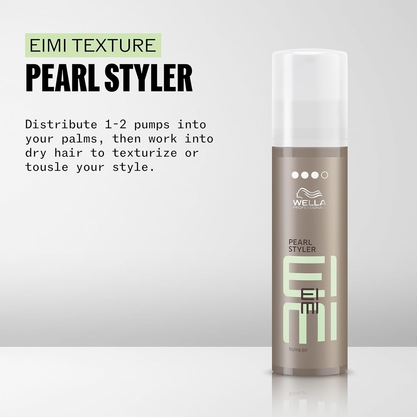 Wella Professionals EIMI Pearl Styler - Texture Styling Gel for Flexible Hold & Glossy Shine | UV Protection | 3.59 Fl Oz