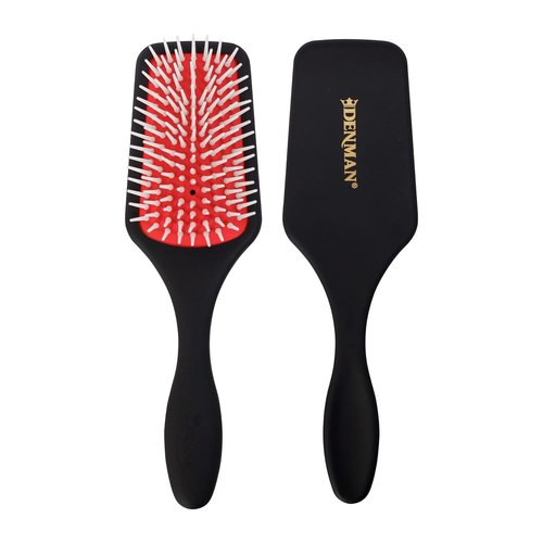 Denman Detangling Paddle Brush - Versatile Wet/Dry Hair Styler for Curly, Coily & Straight Hair