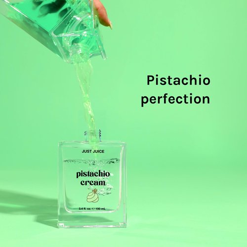Just Juice Pistachio Cream - Gourmand Perfume for Women and Men - Notes of Pistachio, French Vanilla, and Creamy Woods - 3.4 oz