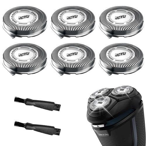 Philips Norelco SH30 Replacement Heads - Upgrade Electric Shaving Blades for Series 3000, 2000, 1000 | 6-Pack with Brushes