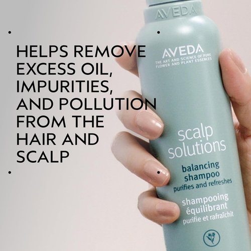 Aveda Scalp Solutions Balancing Shampoo - Gently Removes Pollution & Build-Up | Hydrates All Hair Types | Citrus, Floral, Mint Aroma