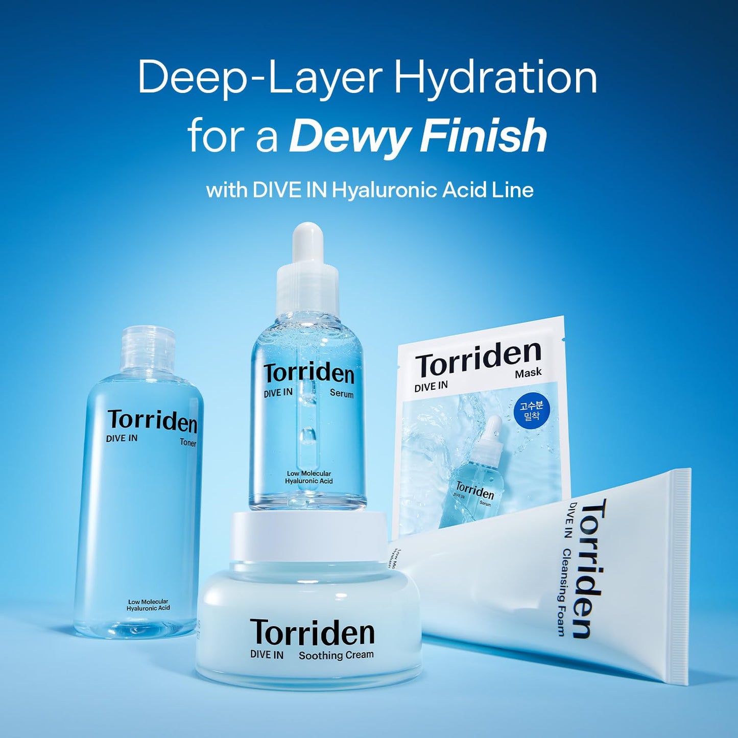 Torriden DIVE IN Hyaluronic Acid Soothing Cream - Revitalizing Moisturizer for Sensitive Skin | 100ml (3.38 fl. oz)