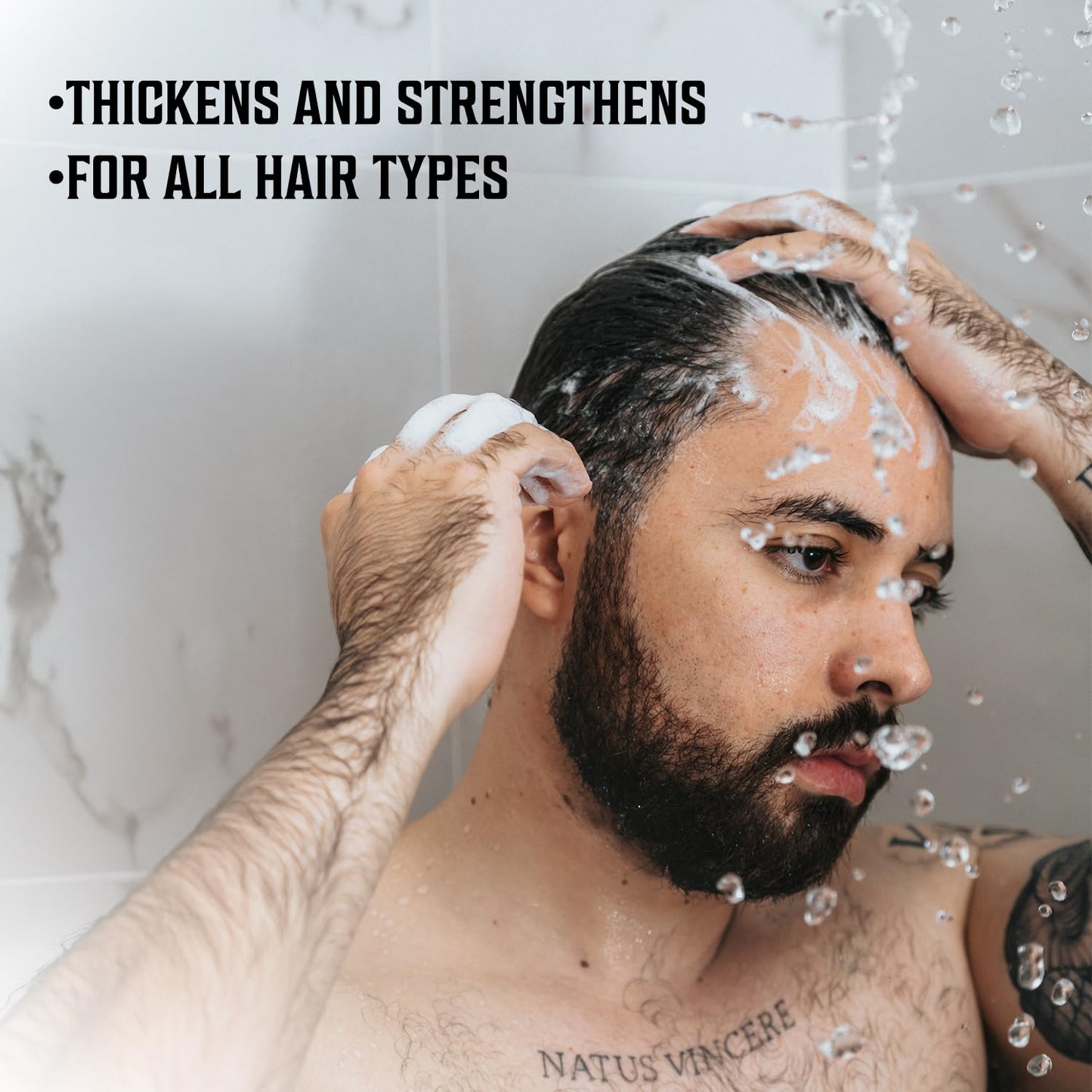 Viking Revolution Men's Shampoo & Conditioner Set - Biotin & Jojoba Oil for Healthy Hair | 17 Oz