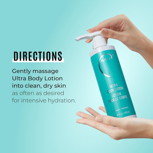 Malibu C Ultra Body Lotion - Hydrating Formula for Extremely Dry Skin - Weightless Moisture & Radiant Glow | 16 fl oz