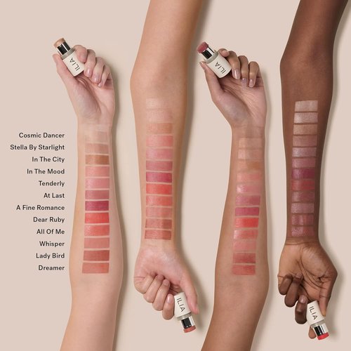 ILIA Multi-Stick - Buildable Creamy Color for Lips & Cheeks | Nourishing, Vegan Formula | A Fine Romance, 0.15 oz