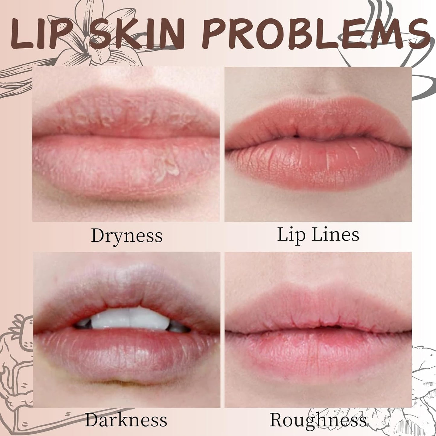 Skiennix 4-Pack Lip Balm Set | Hydrating Tinted Lip Butter & Moisturizing Gloss for Women