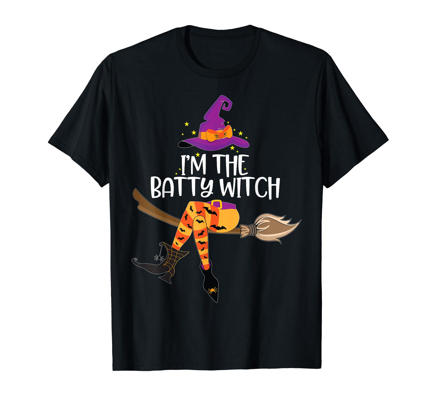 Im the Batty Witch Shirt Halloween Matching Group Costume T-Shirt