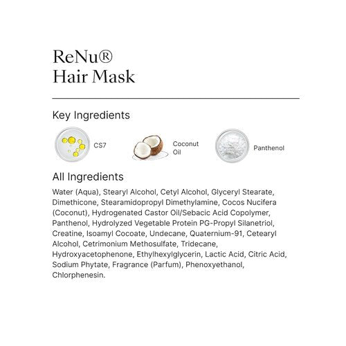 Nu Skin Renu Hair Mask - Deep Conditioning Treatment for Softness & Shine | Silicone-Free Formula | 3.5 oz