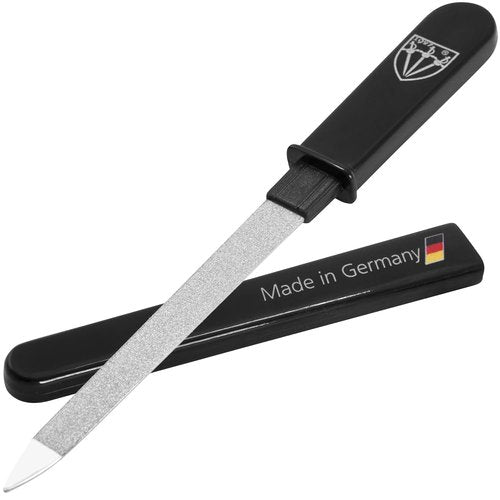 3 Swords Germany - Double-Sided Sapphire Metal Pocket Nail File | Fine & Coarse, Made in Solingen