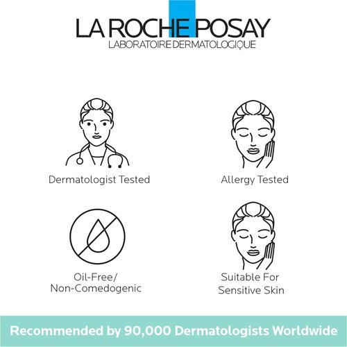 La Roche-Posay Hydraphase HA Rich Face Moisturizer - 72HR Hydration for Dry Skin, Oil-Free, 50 ML