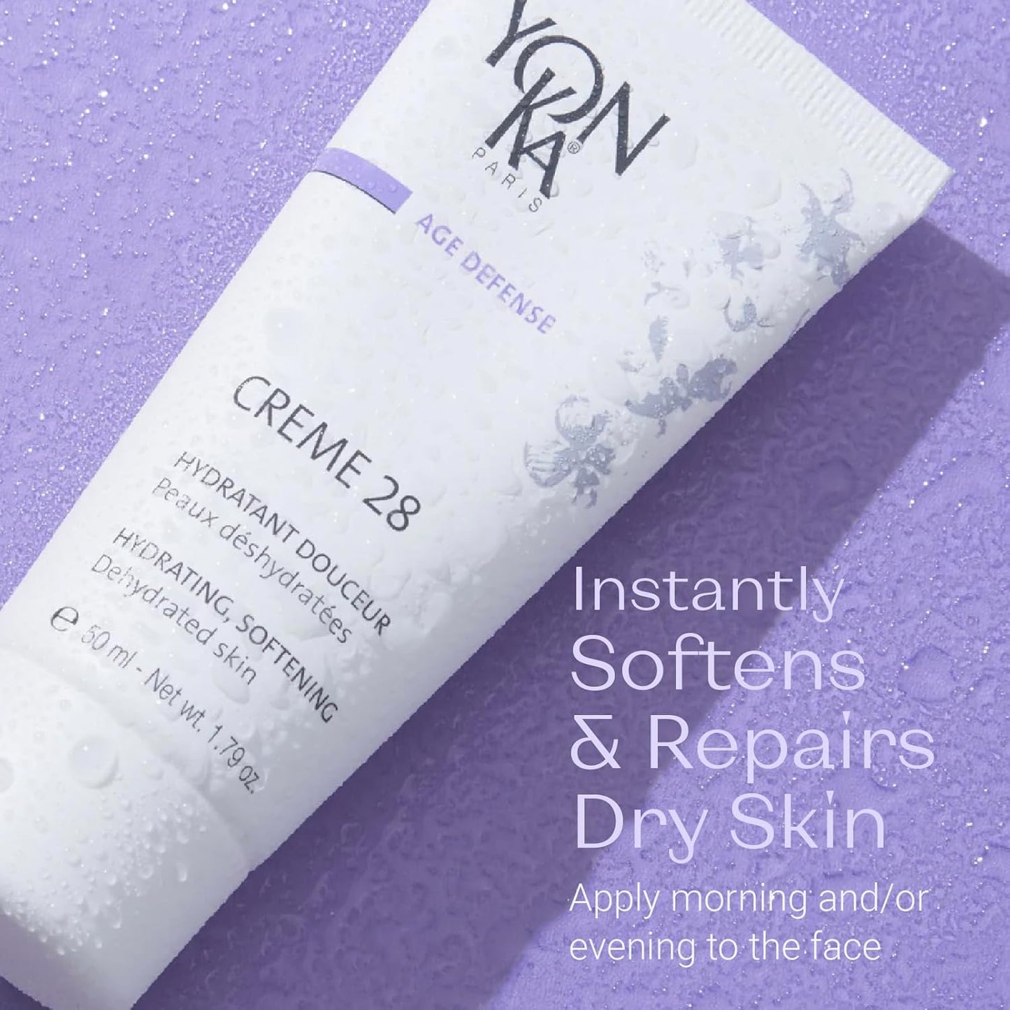 Yon-Ka Crème 28 - Soothing Daily Face Moisturizer with Olive Oil & Vitamins C & E | Hydrating Cream for Dry Skin | 1.79 fl oz
