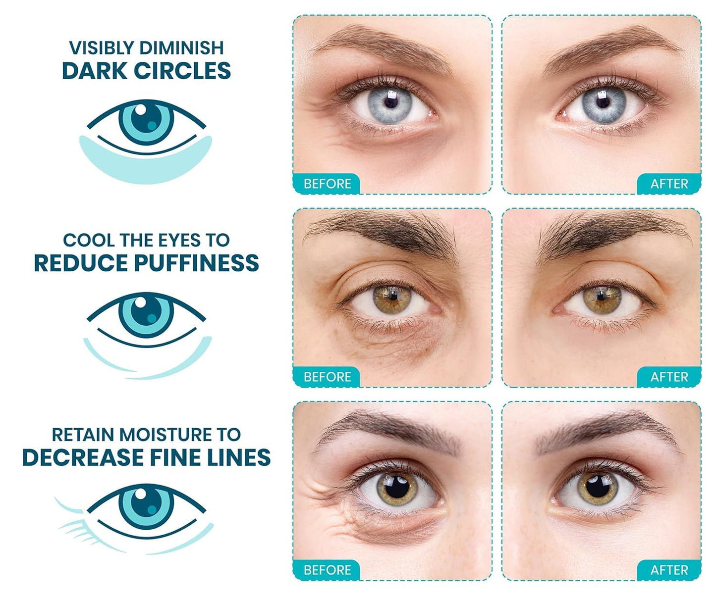 Stylia Collagen & Vitamin C Under Eye Patches - Hydrating & Firming Mask for Puffy Eyes | 30 Pairs, Vegan