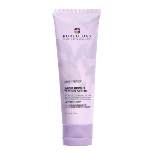 Pureology Style + Protect Shine Bright Taming Serum - Smooths Color-Treated Hair, Sulfate-Free & Vegan