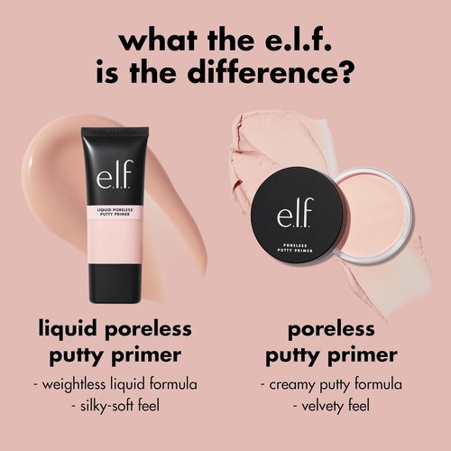 e.l.f. Liquid Poreless Putty Primer - Lightweight Face Primer for Long-Lasting Makeup | Vegan & Cruelty-Free