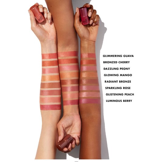 e.l.f. Monochromatic Multi Stick, Travel-Sized Luxuriously Creamy & Blendable Color For Eyes, Lips & Cheeks, Vegan & Cruelty-Free, Bronzed Cherry, 0.17 Oz