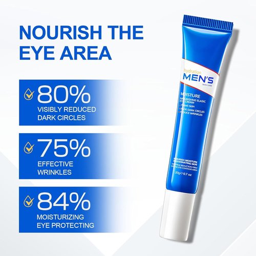 Regine Switzerland Retinol Eye Cream - Hydrating & Firming Formula for Men | Reduces Dark Circles & Puffiness, 20g