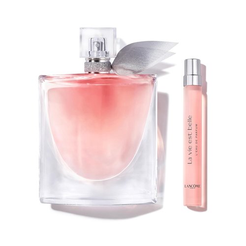 Lancôme La Vie Est Belle Eau de Parfum Set - Long Lasting Women's Fragrance with Iris & Vanilla - 3.4 Fl Oz & 0.34 Fl Oz