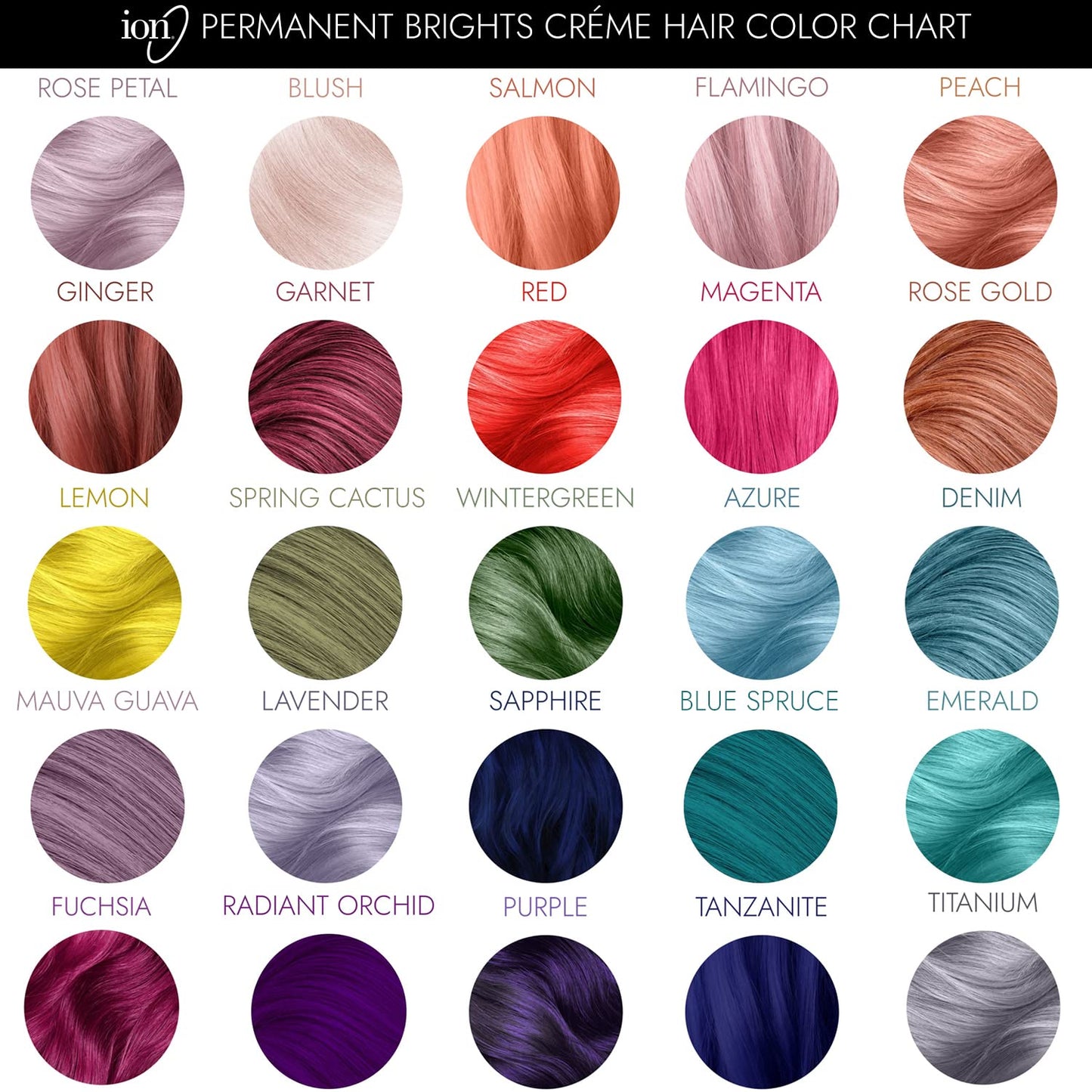 Ion Permanent Brights Hair Color - Vegan & Cruelty-Free Red | 100% Gray Coverage, 2.05 oz