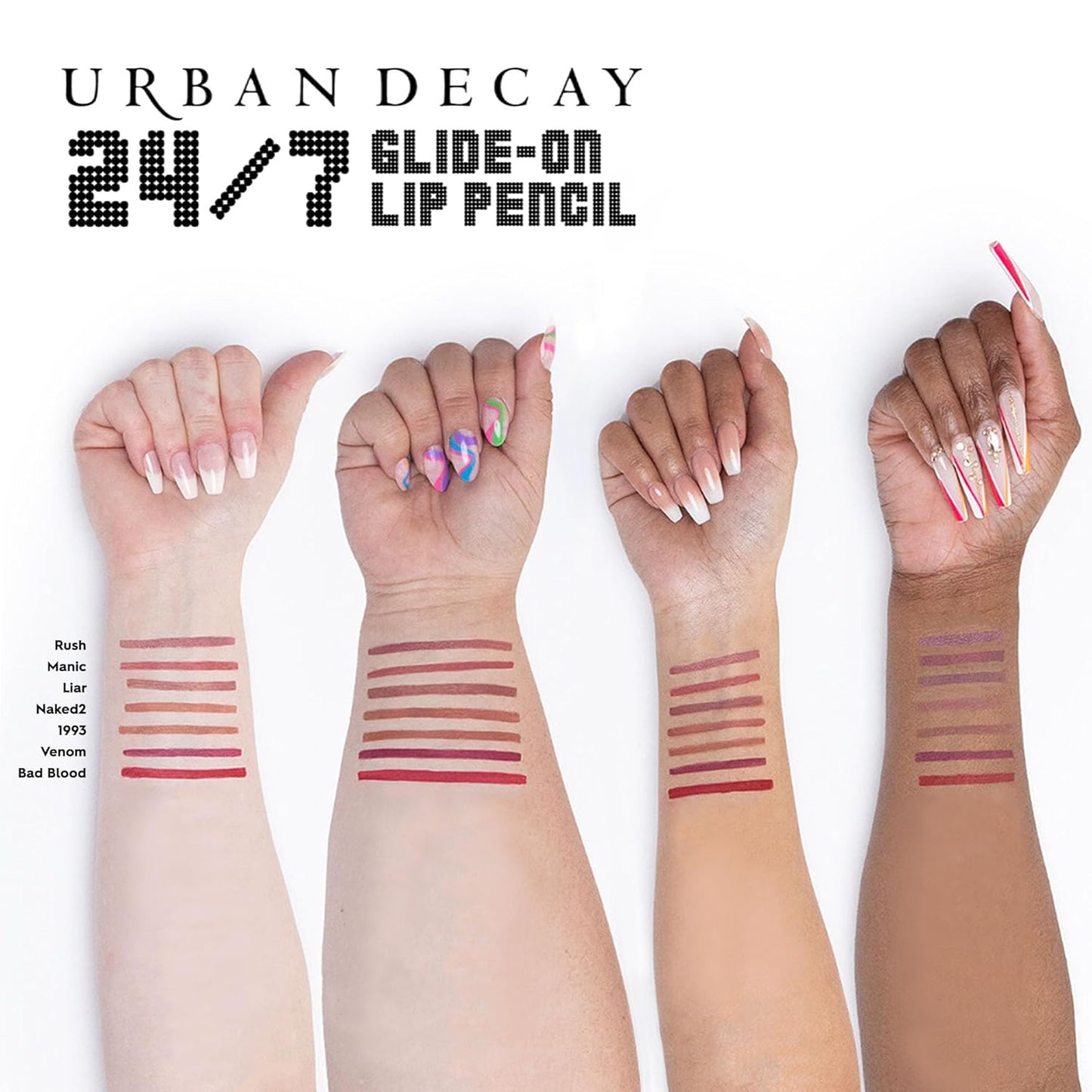 Urban Decay 24/7 Glide-On Waterproof Lip Pencil - Smudge-Proof, Longwearing Lip Liner with Vitamin E - 0.04 oz