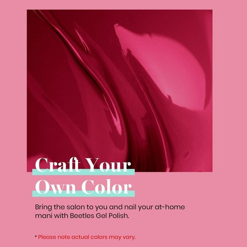 Beetles Burgundy Red Gel Polish - 15ML/0.51Fl Oz, Burgundy Dark Red Gel Nail Polish, Soak Off UV LED Lamp Wine Color Nails Art, Long-Lasting Manicure Salon DIY Home Gifts for Woman