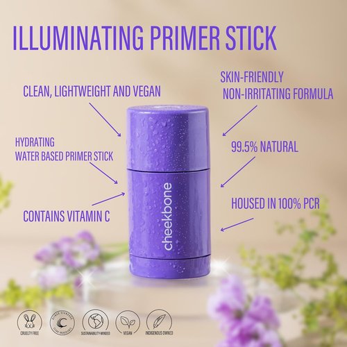 Cheekbone Starlight Illuminating Primer Stick - Lightweight Glow Face Primer | Vegan & Cruelty-Free, 1.05 oz