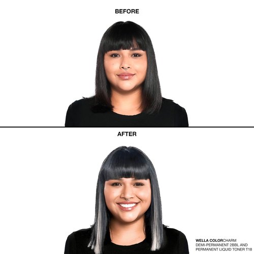 COLORCHARM Demi Permanent Hair Color, 1N Black, Gloss, Refresh & Tone, 2 Fl Oz