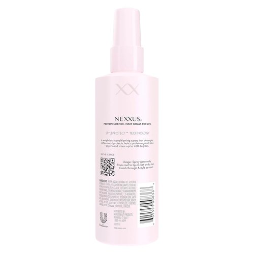 Nexxus Styling Heat Protectant Nourishing Prep & Protect Heat Defense Spray Heat Protection Spray Powered by Styleprotect Technology 6 oz
