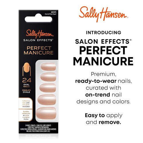 Sally Hansen Salon Effects® Press On Nails - Out Of This Pearl Oval Shape with Non-Damaging Adhesive