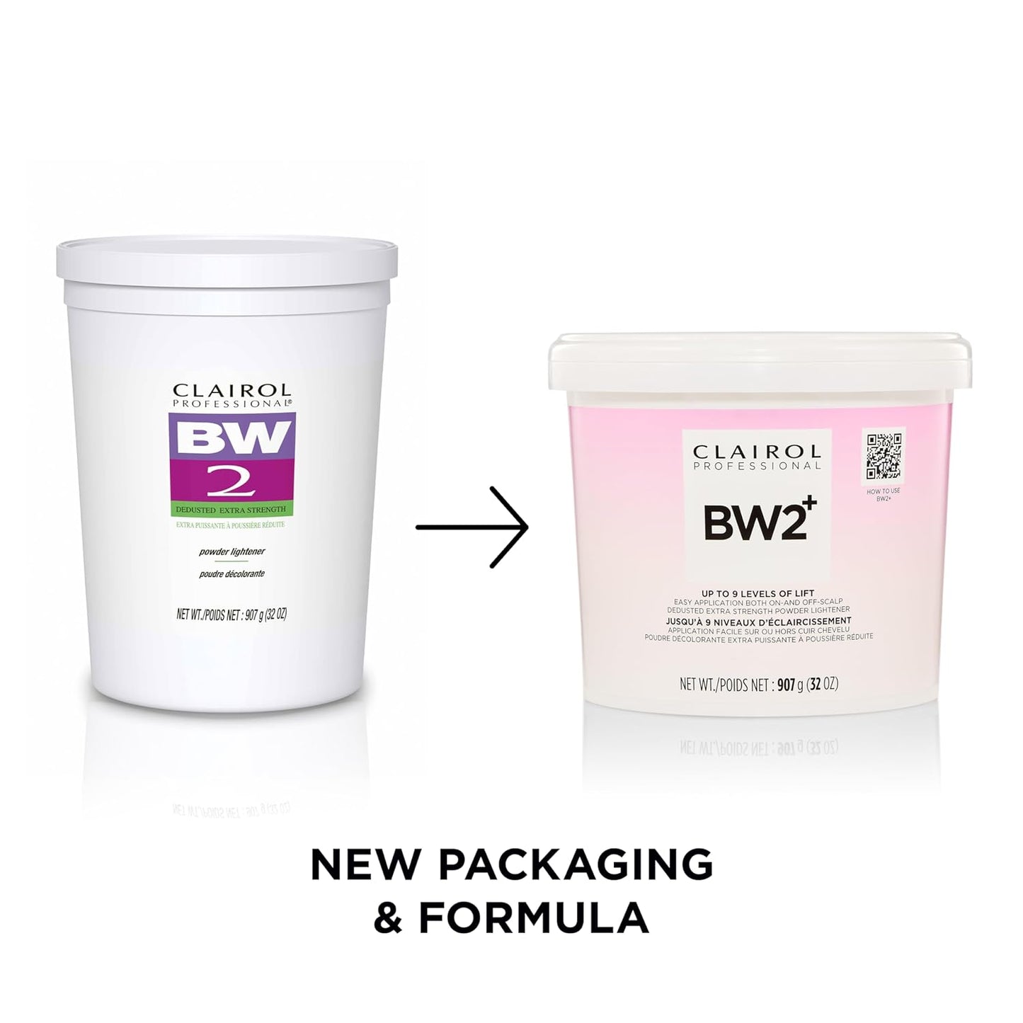 Clairol Professional BW2+ Powder Lightener - Extra Strength, Up to 9 Levels of Lift for Hair Highlights