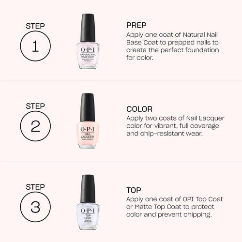 OPI Nail Lacquer Throw Me A Kiss | Sheer Soft Beige Crème Chip Resistant Nail Polish | Always Bare For You Collection