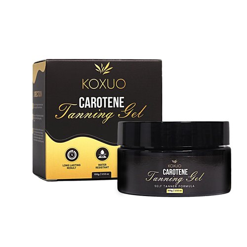 Carotene Tanning Gel – Self Tanner for Indoor Tanning & Outdoor Tanning Gel – Natura Looking Bronze Glow 100g / 3.53 fl oz