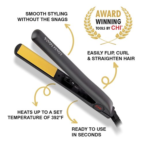 CHI Original 1" Ceramic Hair Straightener - Advanced Technology for Frizz-Free Shine | Salon-Quality Results
