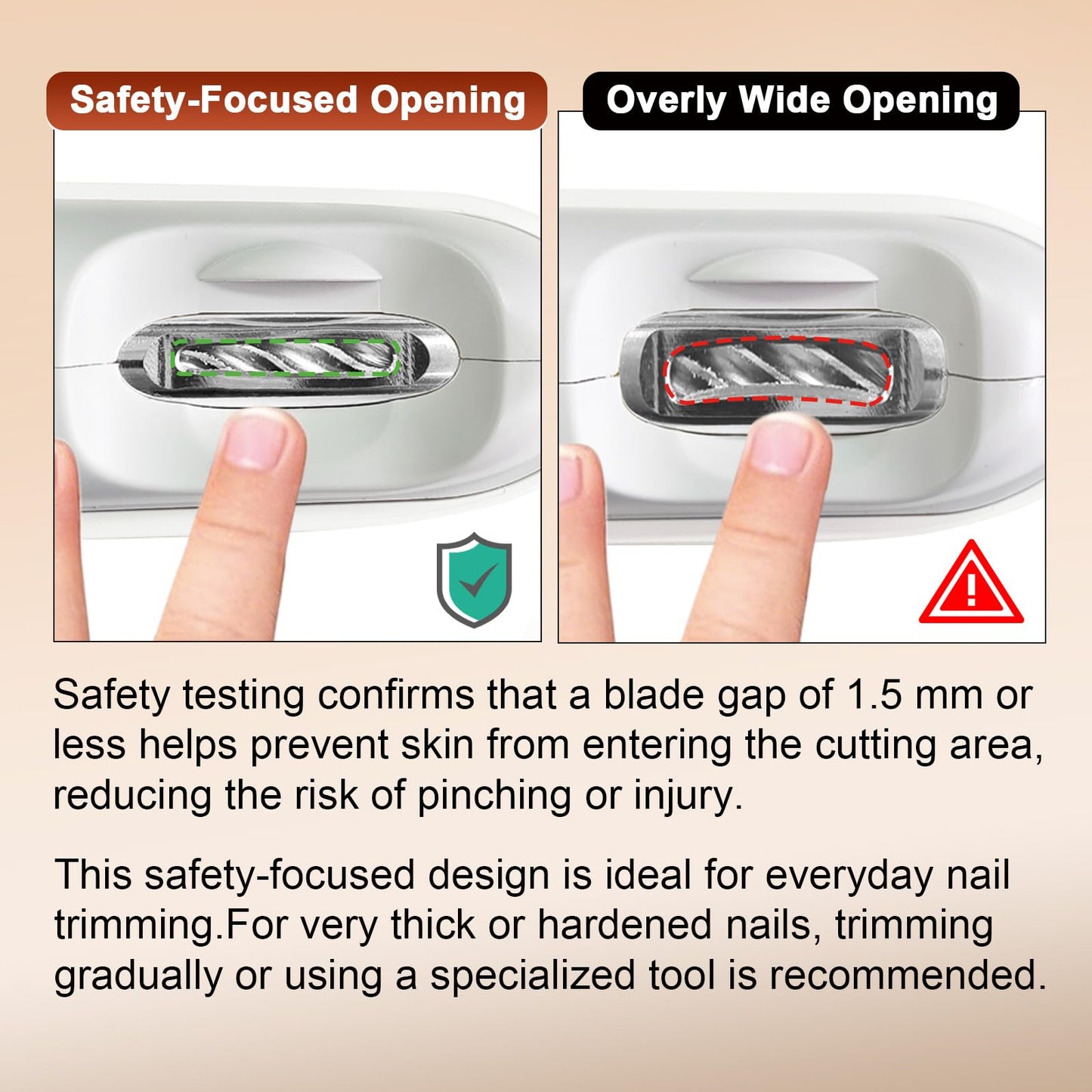 Electric Nail Clipper, Adjustable Blade Opening for Thick Nails, Electric Nail Clippers for Seniors & Adults, Baby Electric Nail Trimmer, Automatic Nail Clipper for Fingernail & Toe (Upgraded White)