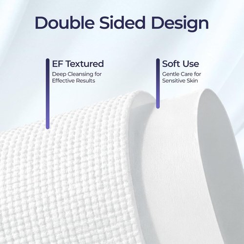 ECOLOOK Disposable Face Towels - XL 60 Count Ultra Soft & Thick 10"x12" for Sensitive Skin