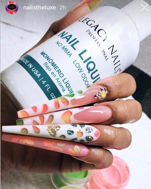 Legacy Nails White Acrylic Powder - 4oz | High-Quality, Fast-Drying Formula for Salon-Grade Nail Extensions