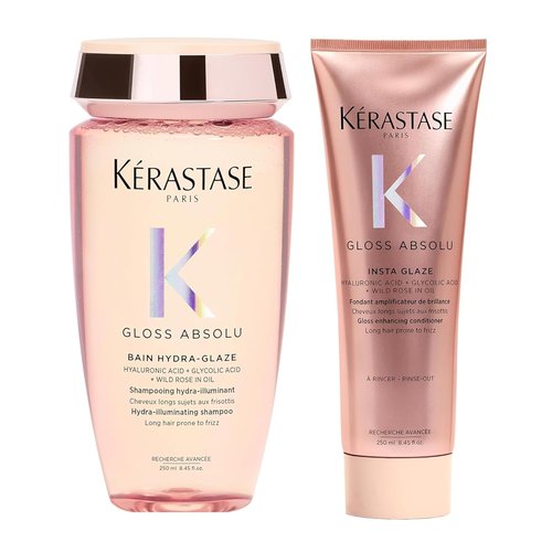 Kerastase Gloss Absolu Shampoo & Conditioner Set - High-Shine, Anti-Frizz, Deep Hydration for Glossy, Bouncy Hair