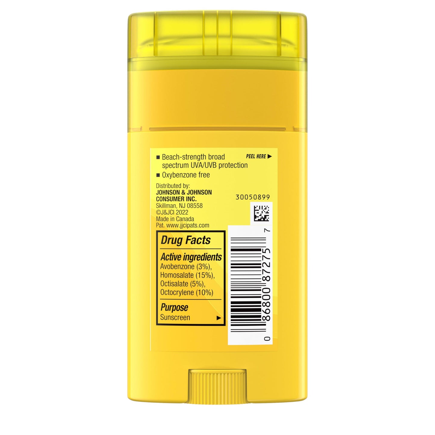 Neutrogena Beach Defense Water-Resistant SPF 50+ Sunscreen Stick, Broad Spectrum UVA/UVB Protection, PABA- & Oxybenzone-Free Face & Body Sunscreen Stick, Hands-Free Application, 1.5 oz