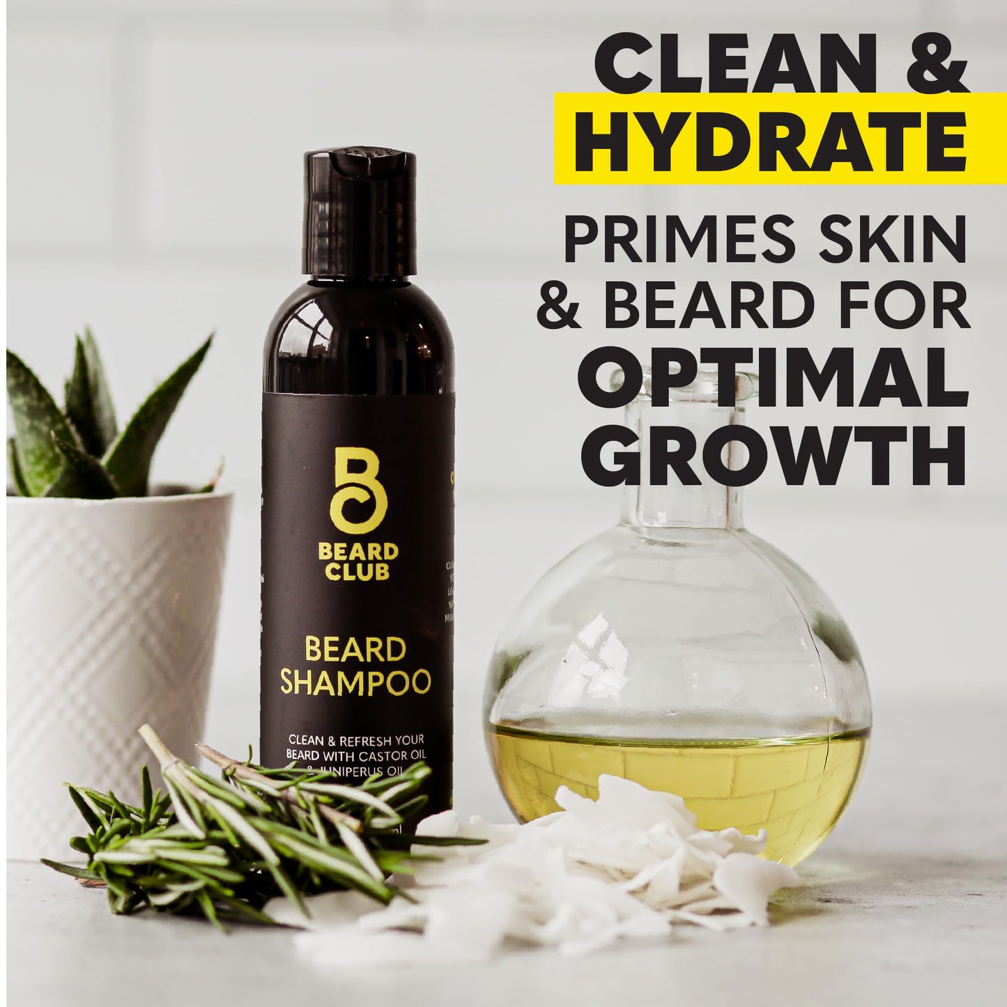 Beard Club Beard Care Kit - Grooming Essentials for a Healthier, Stylish Beard - Straight Edge Razor, Shampoo, Cedar Balm, Oil, and Boar Bristle Brush