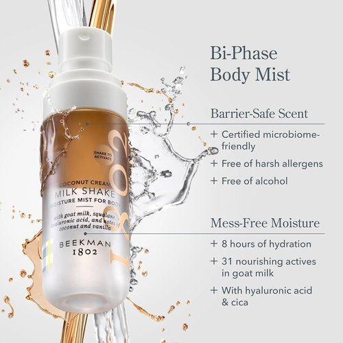 Beekman 1802 Head-To-Toe Milk Shake Bundle - Hydrating Face Mist, Body Oil & Leave-In Treatment