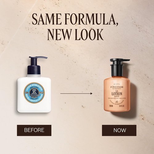 L'OCCITANE La Lotion Fast Absorbing Hand & Body Cream, Shea Butter, Verbena Citrus, Intensive Nourishing & Moisturizing Treatment For Dry, Cracked Skin