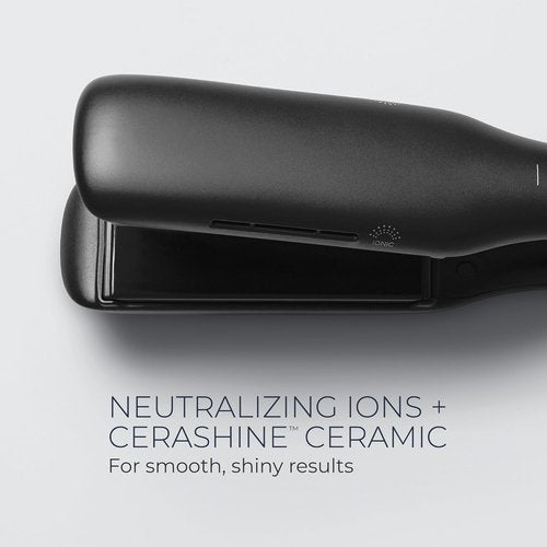 Paul Mitchell Neuro Smooth+ Ceramic Straightening Iron - 1.75" Extra-Wide Plate for Fast Styling | Dual Voltage Travel Flat Iron
