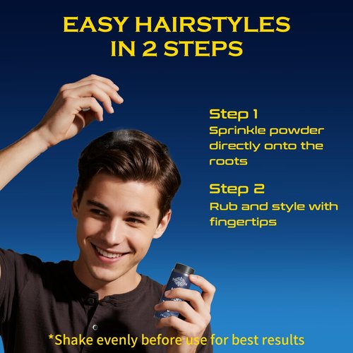 THEMANCODE Texture Powder for Men, Lightweight Hair Styling Powder Adds Volume and Texture for a Natural Look, Best for Short to Medium Hair, Gifts for Men, 30 g