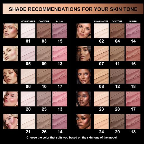 FOCALLURE Cream Contour Sticks Set - 3 Pcs with Highlighter, Bronzer & Blush | Non-Greasy, Long-Wear Makeup in Neutral