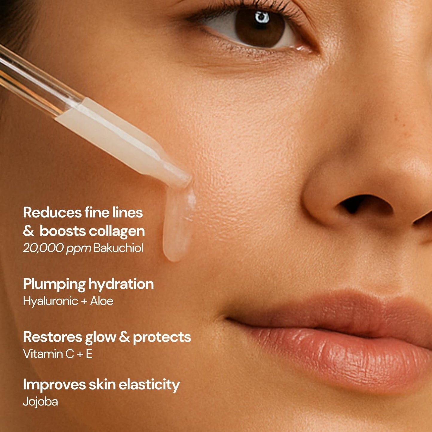 SUNLUV Bakuchiol Serum for Face - 2% Retinol Alternative with Hyaluronic Acid & Vitamin C | Anti-Aging & Hydrating - 1 oz