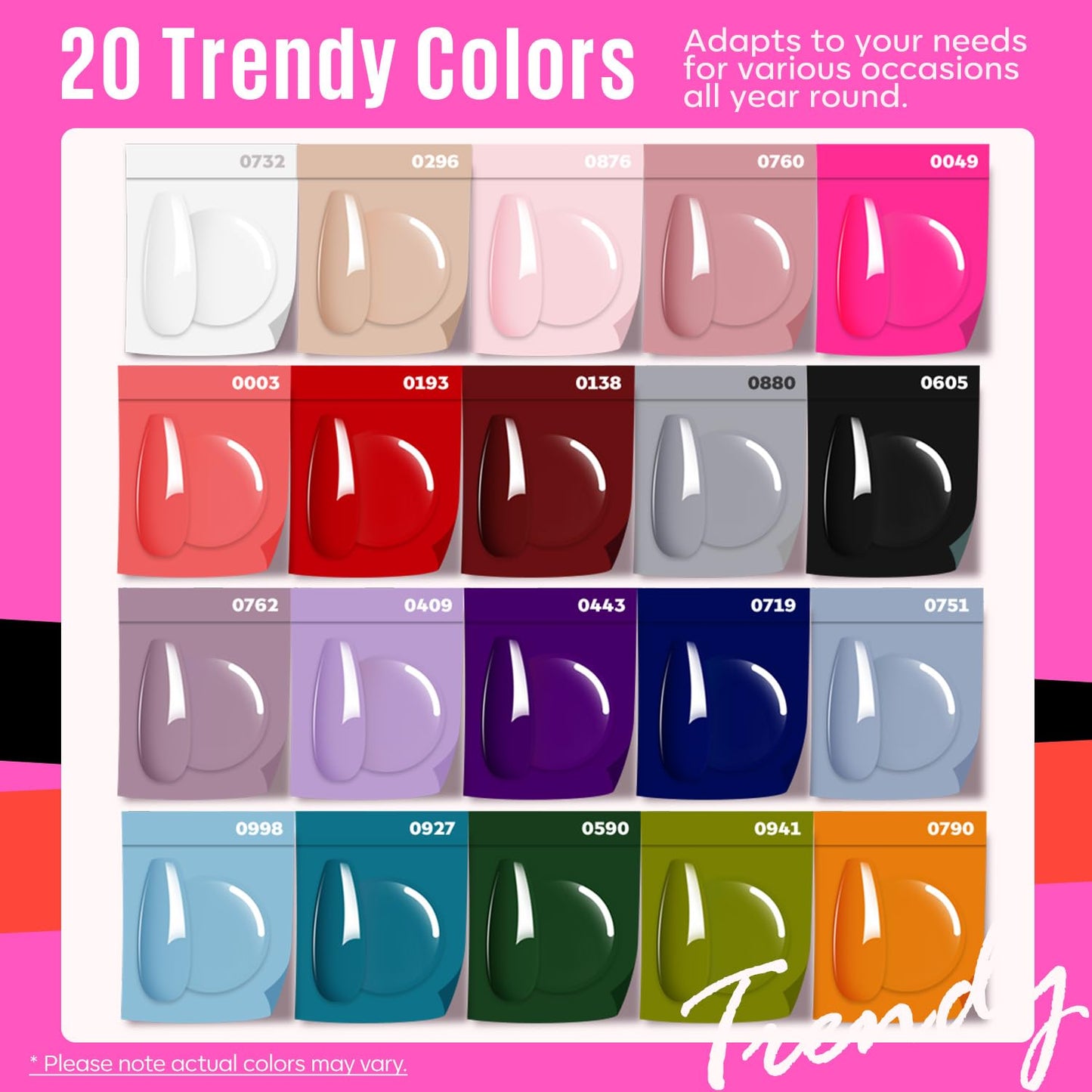 MEFA 34 Pcs Gel Nail Polish Kit with U V Light, 20 Colors All Seasons Soak Off Easter Gel Polish Nail Set with Matte/Glossy Base Top Coat Essential Manicure Tools Nails Art DIY Salon Home