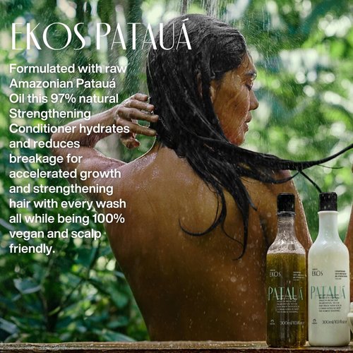 Natura Ekos Patauá Hair Conditioner - Anti-Breakage & Strengthening Formula - Vegan Care - 10.1 fl oz (300ml)