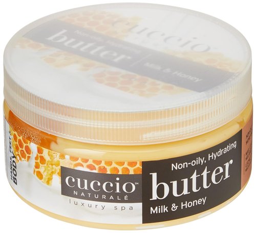 Cuccio Naturale Butter Blends Body Cream - Ultra-Moisturizing Milk & Honey - 8 Oz Deep Hydration for Dry Skin