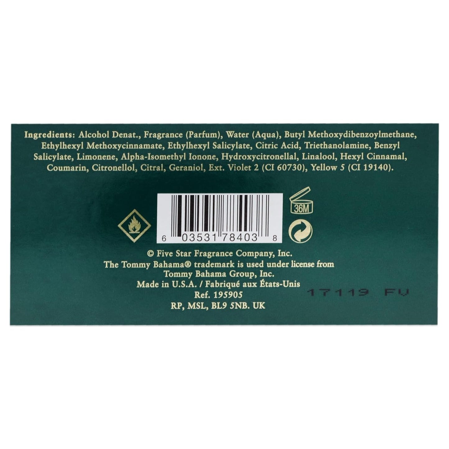 Tommy Bahama Martinique Eau de Cologne - Invigorating Men's Fragrance | 3.4 Fl Oz